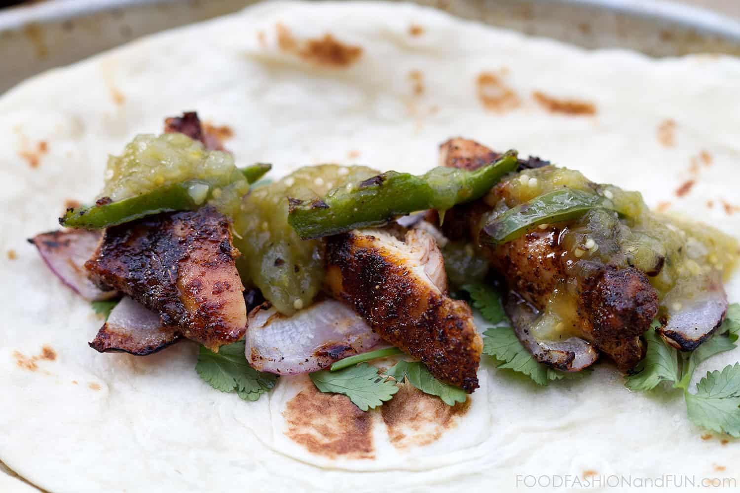 Spiced Rubbed Grilled Chicken Tacos