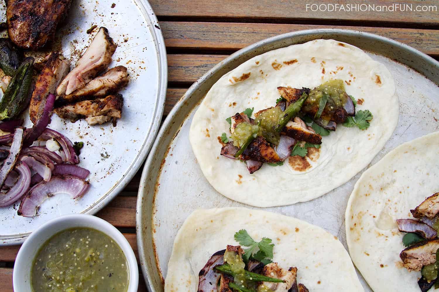 Spiced Rubbed Grilled Chicken Tacos