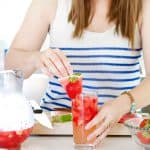 watermelon, strawberry, sangria, wine, drink, cocktail, food blogger, lifestyle blogger, foodfashionandfun