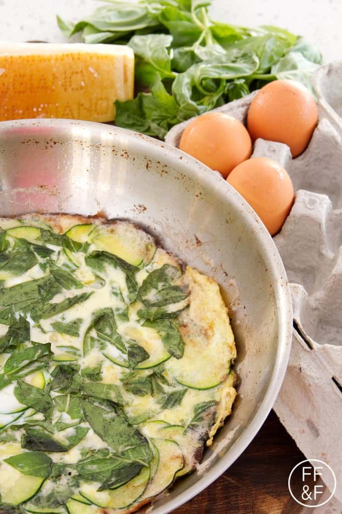 zucchini, eggs, frittata, recipe, breakfast, brunch, foodfashionandfun, food blog, lifestyle blog