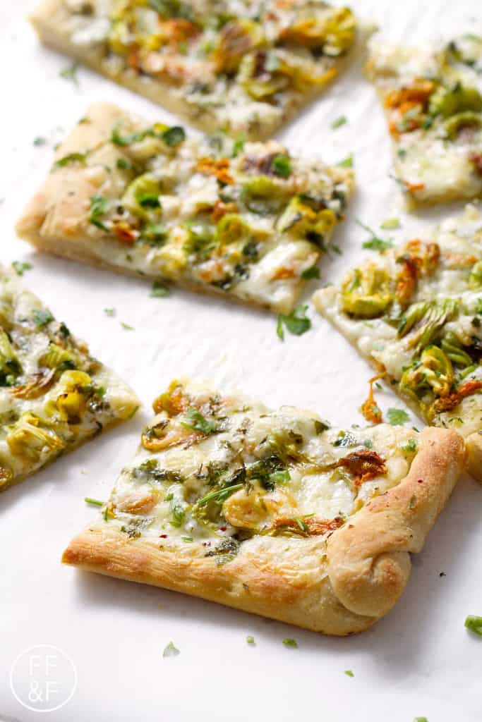 Squash Blossom Pizza