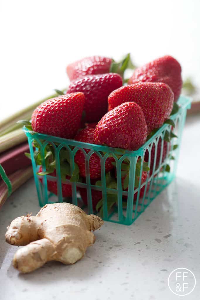 Strawberry Rhubarb Panna Cotta