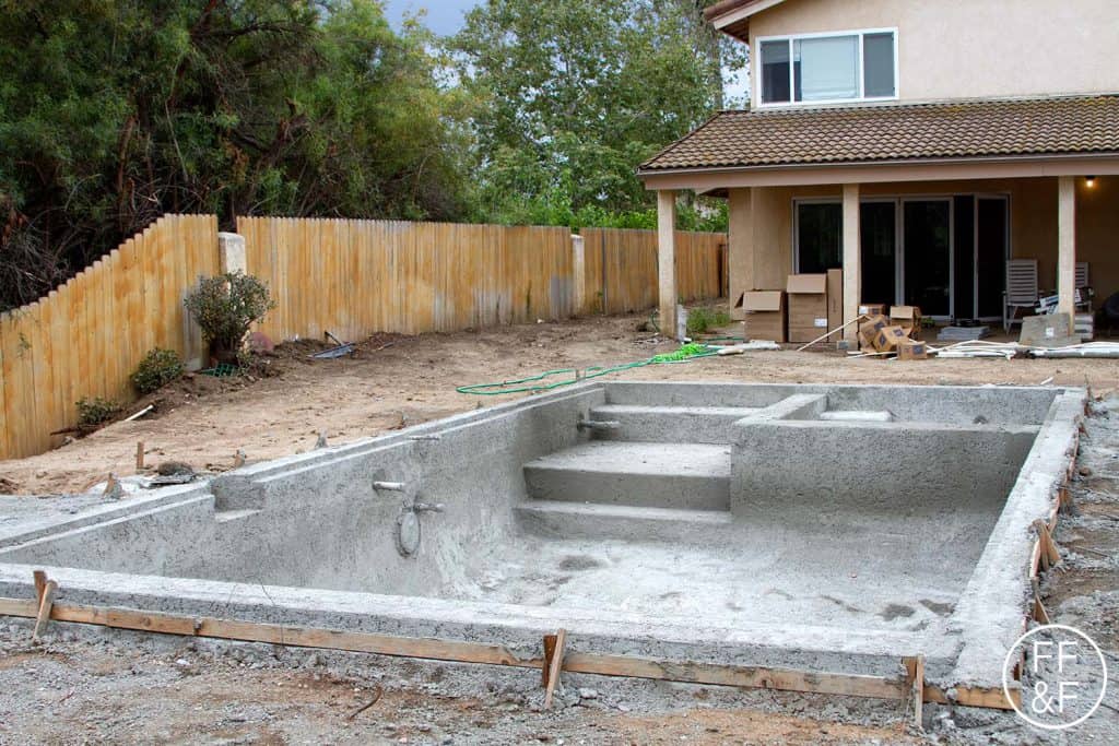 Finished concrete for pool. #bethhomeproject