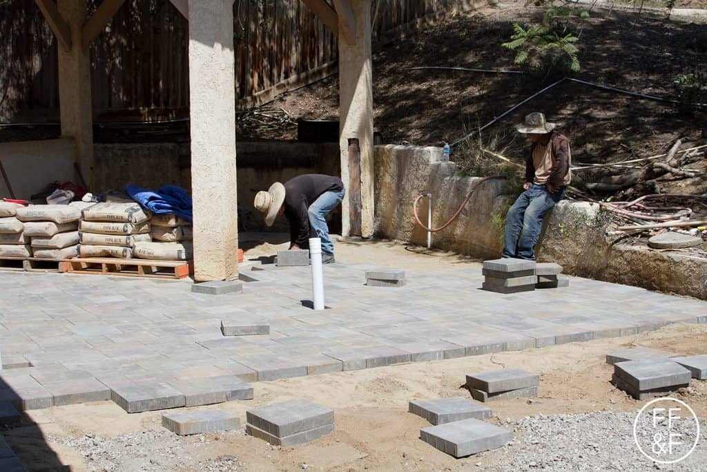 Pavers in the backyard. #bethhomeproject