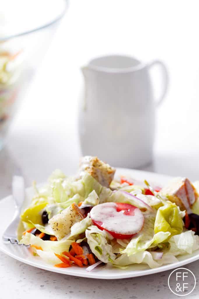 Olive Garden's Famous House Salad Copycat from foodfashionandfun.com