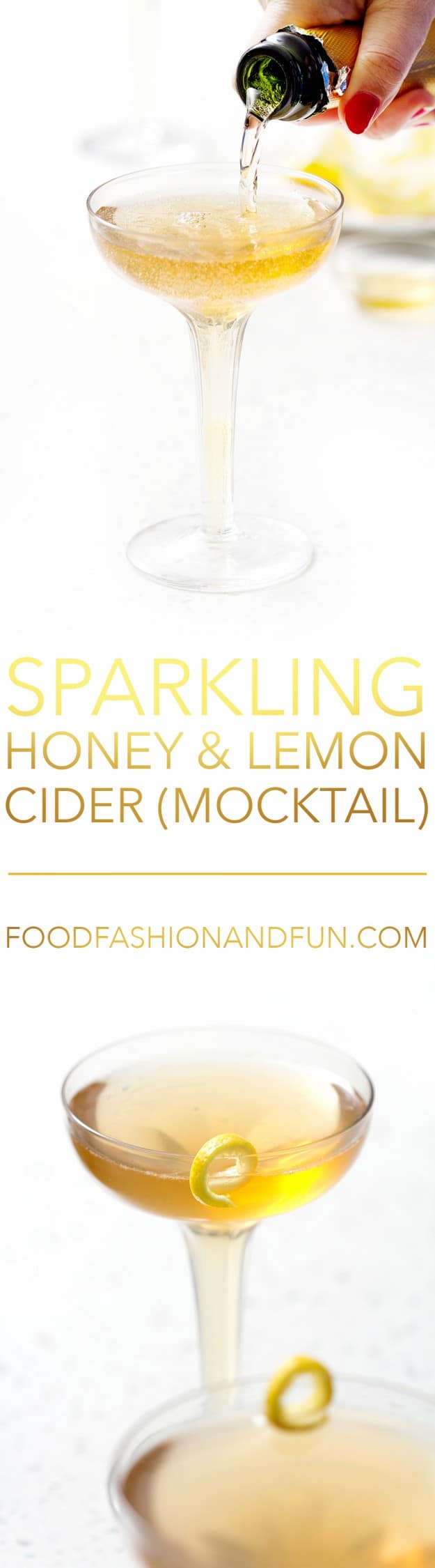 Sparkling Lemon and Honey Cider (mocktail)  Bon Aippetit