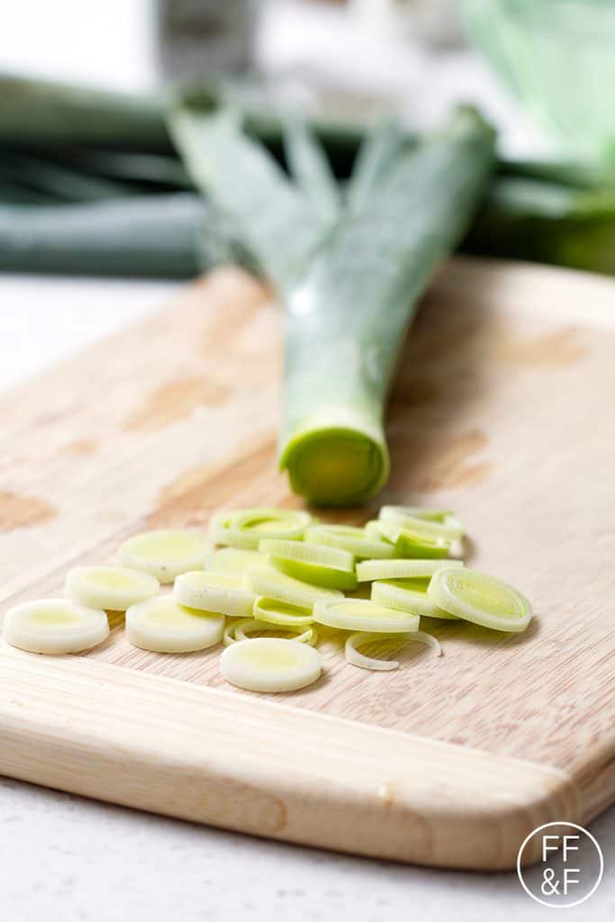 Braised leeks are buttery and delicious. Add in some chicken and you’ve got a meal! This recipe is allergy friendly (gluten, dairy, shellfish, nut, egg, and soy free) and suits the autoimmune protocol diet (AIP) and paleo diets.