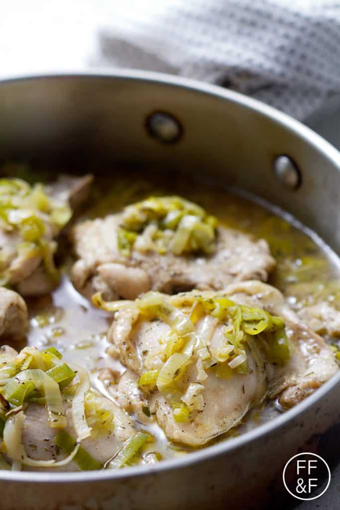 Braised Chicken and Leeks