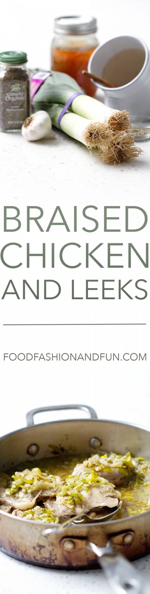Braised Chicken and Leeks