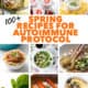 collage of food photos for AIP Diet Spring recipes post