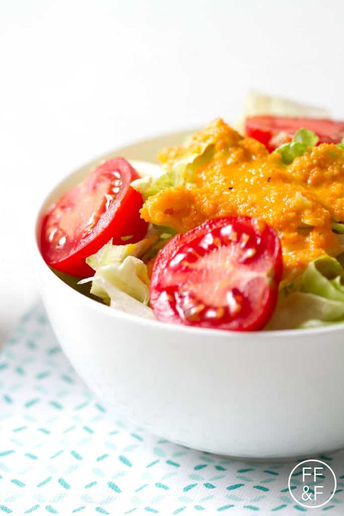 Carrot Ginger Dressing just like the one you get at a Japanese restaurant!