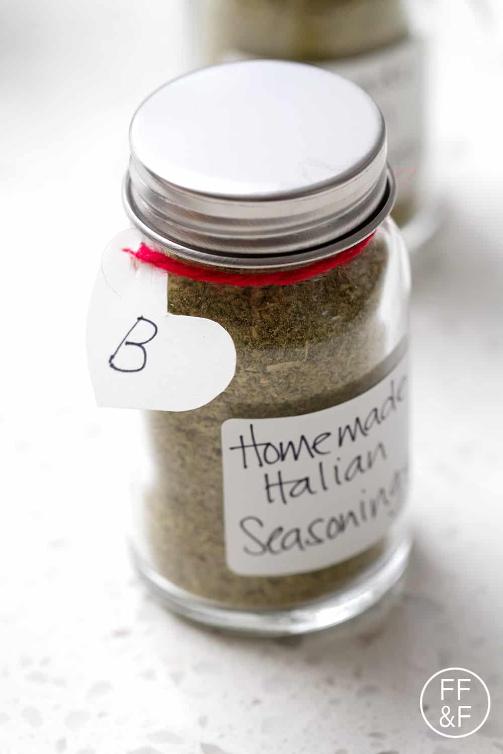 Edible Gift Idea - Make your own custom seasoning blend. Post includes a recipe for Homemade Italian Seasonings