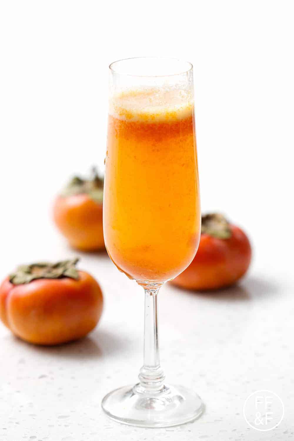 Spicy Persimmon Sparkler - The Honest Spoonful