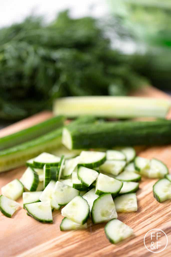 Here’s a refreshing and vinegary summer recipe, Cucumber Dill Salad. It’s made with fresh dill, cucumbers and a vinegary dressing that requires absolutely no cooking. It’s the perfect summer side dish. This recipe is allergy friendly (gluten, dairy, seafood, nut, egg, and soy free) and suits the autoimmune protocol and paleo diet.