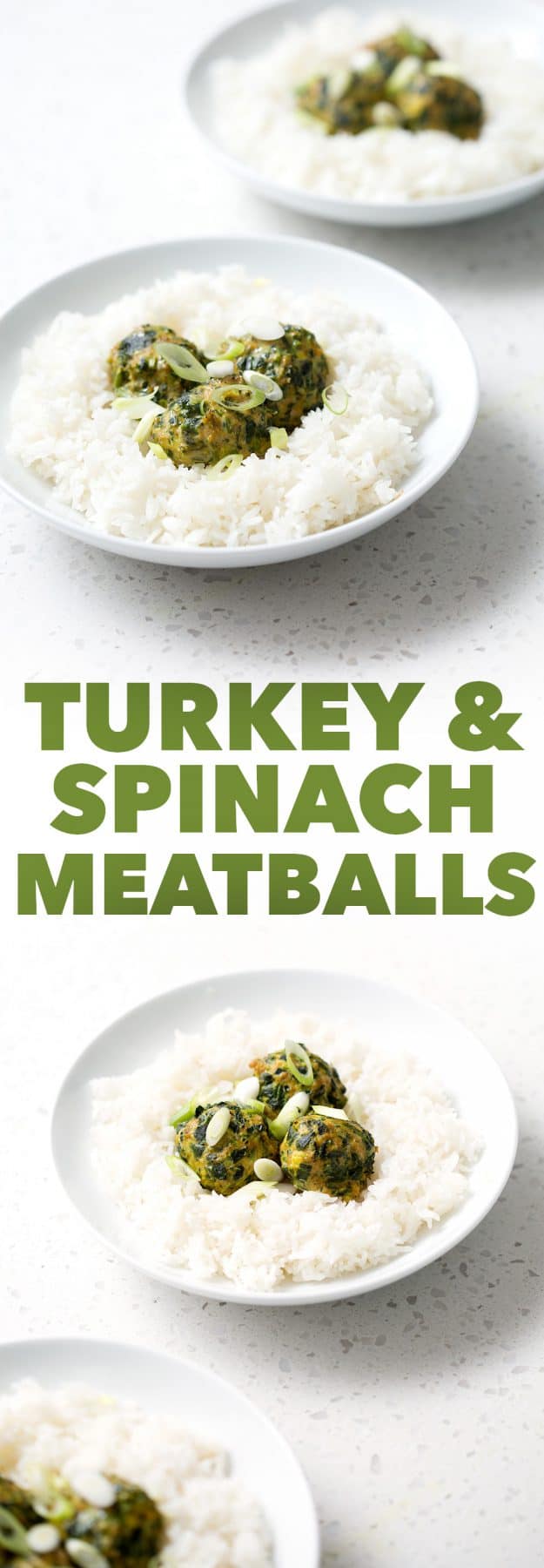 These Turkey and Spinach Meatballs are juicy and packed with flavor from fresh basil and lots of green onions. They taste great on their own or with your favorite pasta sauce. This recipe is allergy friendly (gluten, dairy, shellfish, nut, egg, and soy free) and suits the autoimmune protocol (AIP) and paleo diets.
