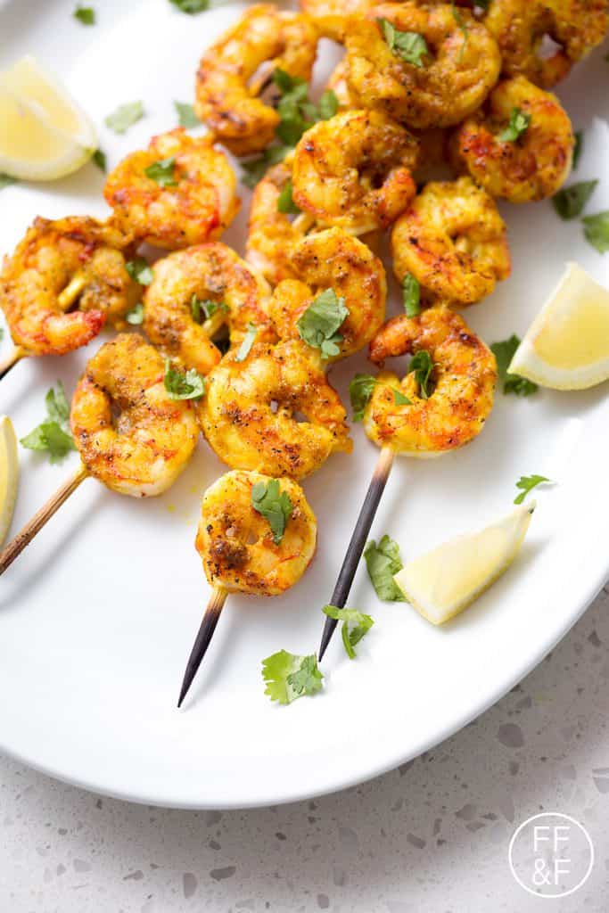 Here’s a Middle Eastern inspired seafood dish that’s light and delicious for summer grilling. Turmeric Grilled Shrimp is an easy recipe that your whole family will enjoy. This recipe is gluten, dairy, nut, egg, and soy free and suits the paleo diet.