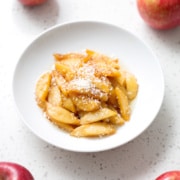 bowl of Healthy Caramelized Apple Topping