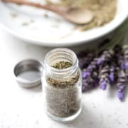 This Herbs de Provence Spice mixture is made of dried herbs, which are typical of the Provence region of southeast France. This mixture is made to fit the autoimmune protocol diet tastes great with chicken or fish and smells amazing. This recipe is allergy friendly (gluten, dairy, shellfish, nut, egg, and soy free) and suits the autoimmune protocol (AIP), paleo and vegan diets.