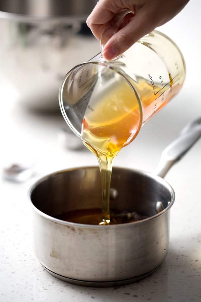 pouring honey