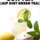 Mint Green Sun Tea (AIP Diet Green Tea) with lemon and mint
