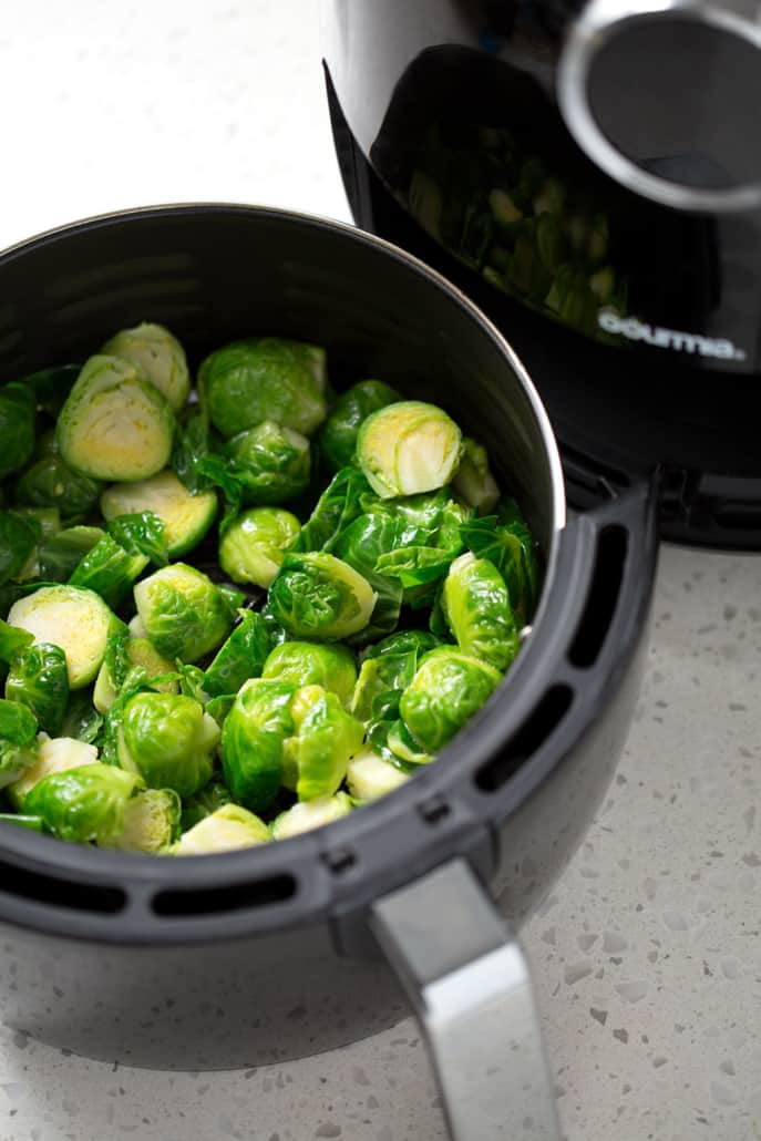 This AIP Air Fryer Brussel Sprouts recipe can be made in under 30 minutes and is the easiest way to cook brussel sprouts that are crispy and delicious. This recipe suits the Autoimmune Protocol (AIP), Paleo, and Vegan diets.