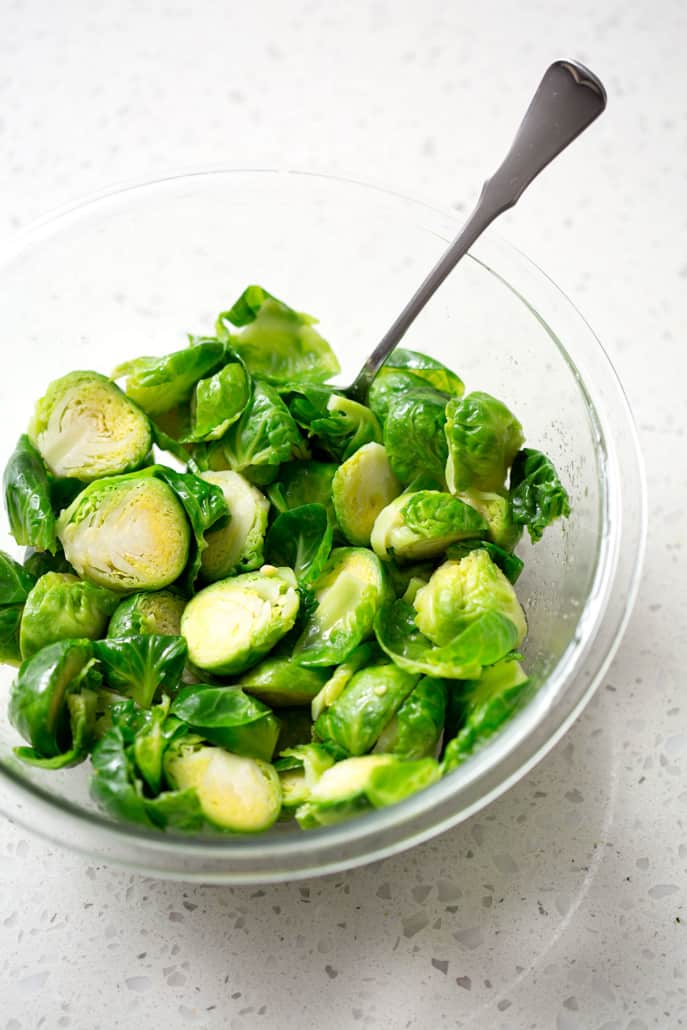 This AIP Air Fryer Brussel Sprouts recipe can be made in under 30 minutes and is the easiest way to cook brussel sprouts that are crispy and delicious. This recipe suits the Autoimmune Protocol (AIP), Paleo, and Vegan diets.