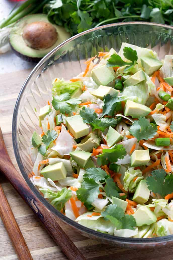 This is the Best Chopped Salad recipe ever! It’s made with fresh spring veggies and a herby salad dressing. It’s the perfect light lunch or side salad. This recipe fits the Autoimmune Protocol diet (AIP), Paleo, Vegan and Allergy Friendly.