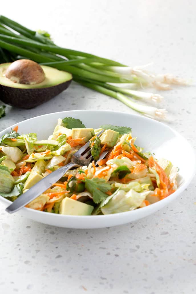 This is the Best Chopped Salad recipe ever! It’s made with fresh spring veggies and a herby salad dressing. It’s the perfect light lunch or side salad. This recipe fits the Autoimmune Protocol diet (AIP), Paleo, Vegan and Allergy Friendly.