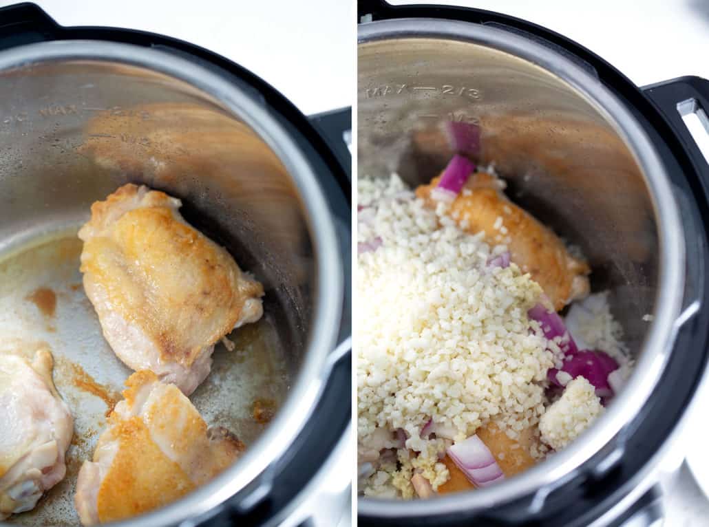 images of ingredients in instant pot