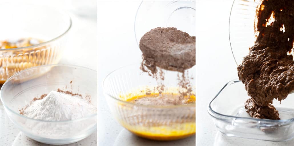 steps to making chocolate cake batter