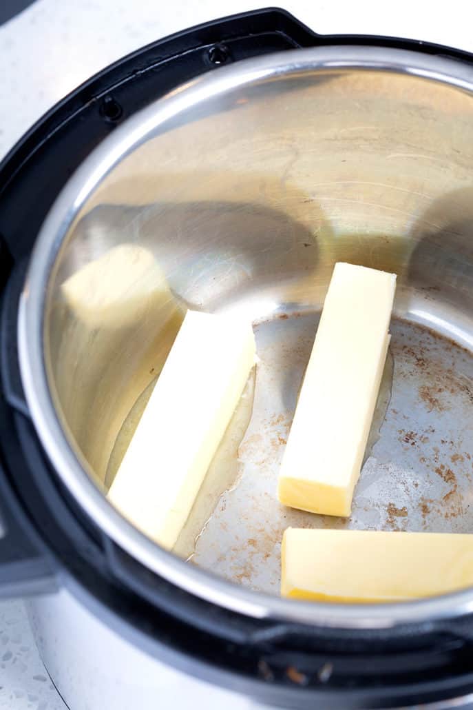 sticks of butter in the instant pot