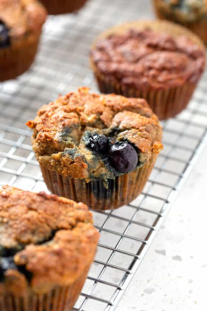 AIP Blueberry Muffin on cooling rack