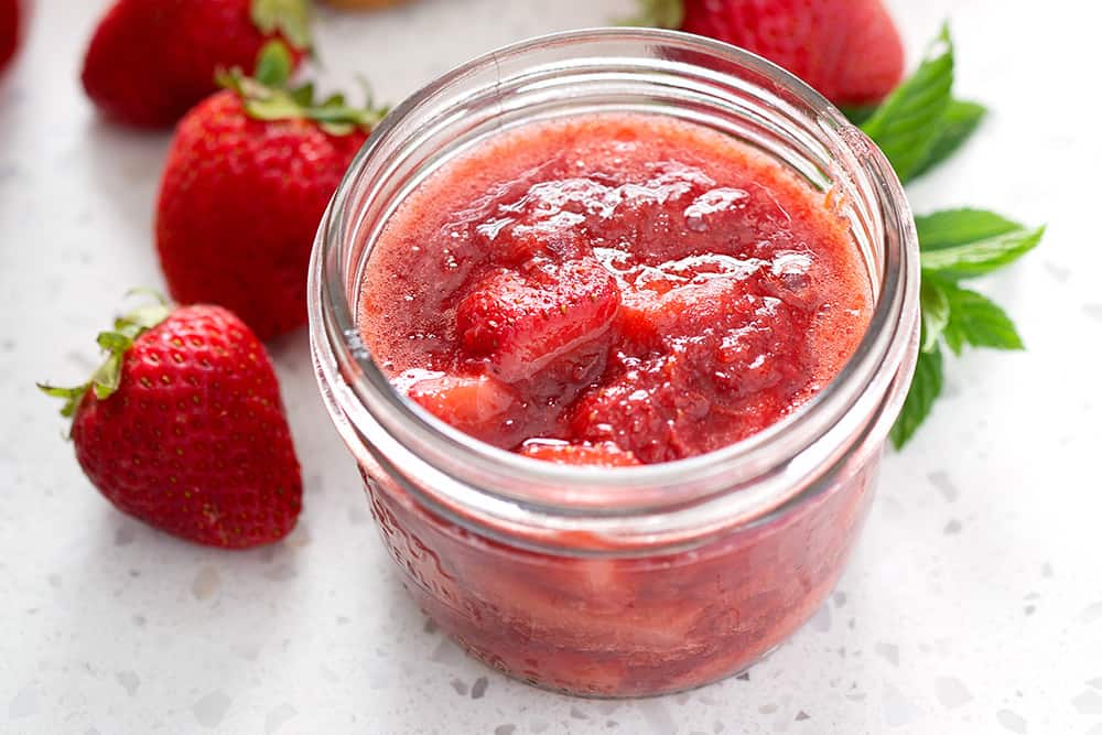 AIP Instant Pot Strawberry Rhubarb Compote The Honest Spoonful