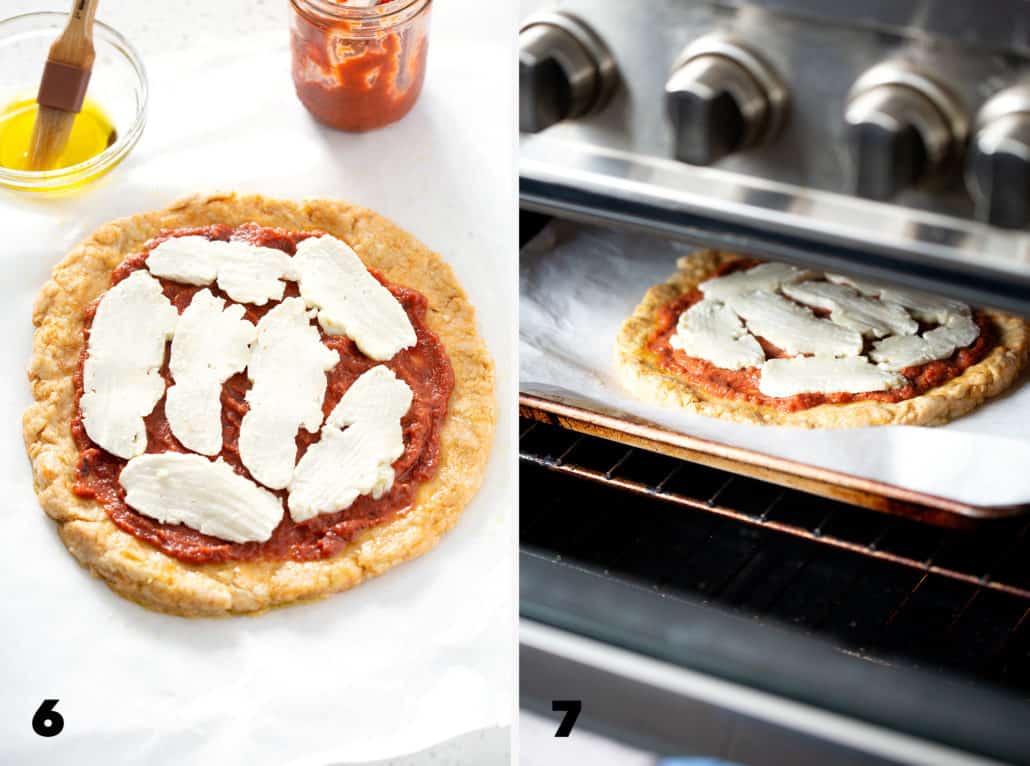 step 7 and 8 for making AIP Pizza Crust