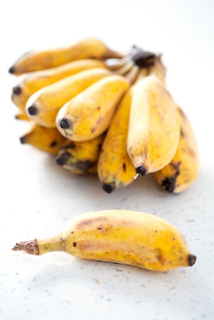 thai bananas used in Vietnamese Tapioca Pudding (che chuoi chung)