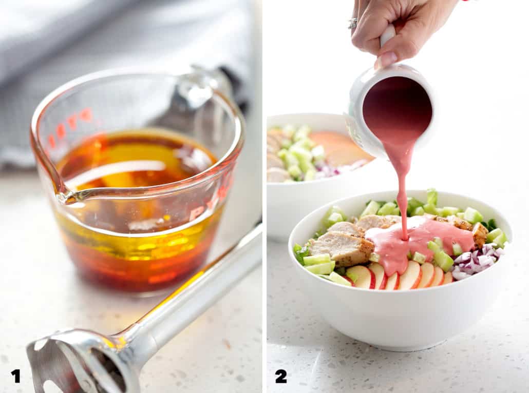 step by step instructions for making AIP Thanksgiving Leftover Salad