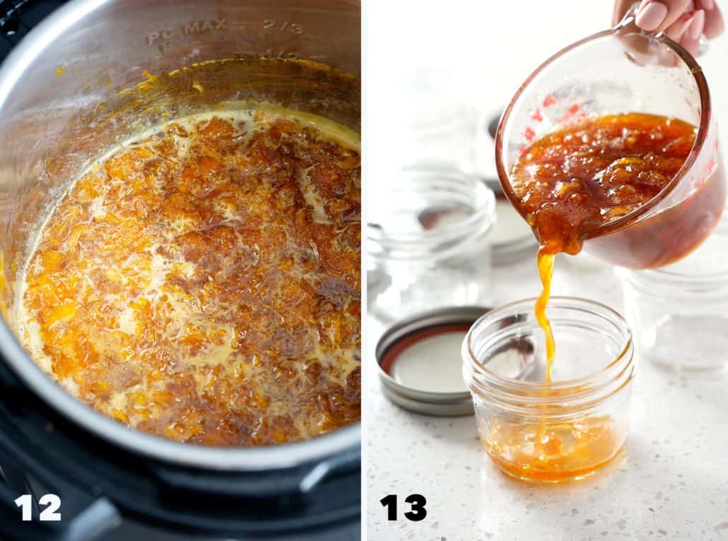 step by step instructions for Instant Pot Orange Marmalade