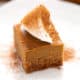 AIP Pumpkin Pie Bars on plate with toppings