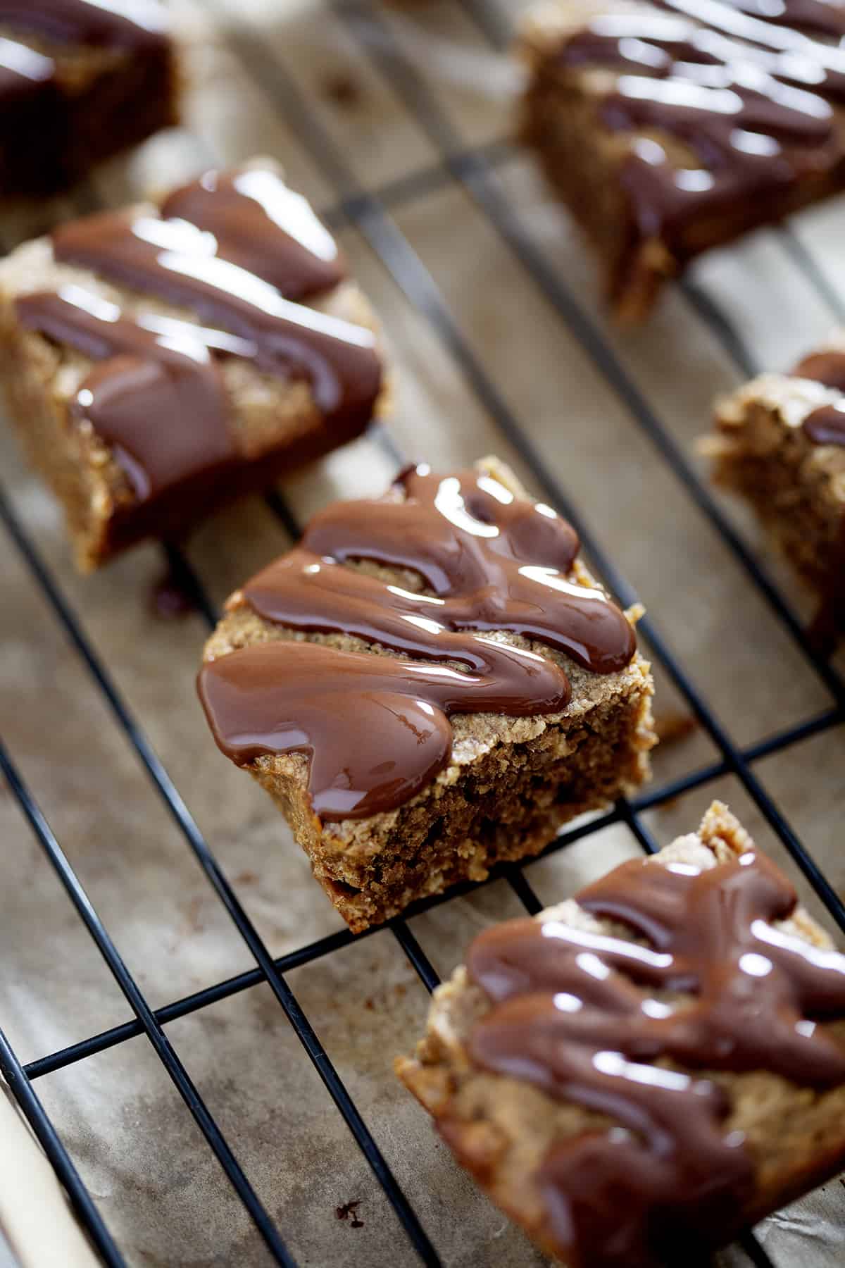nut free protein bars on cooling rack