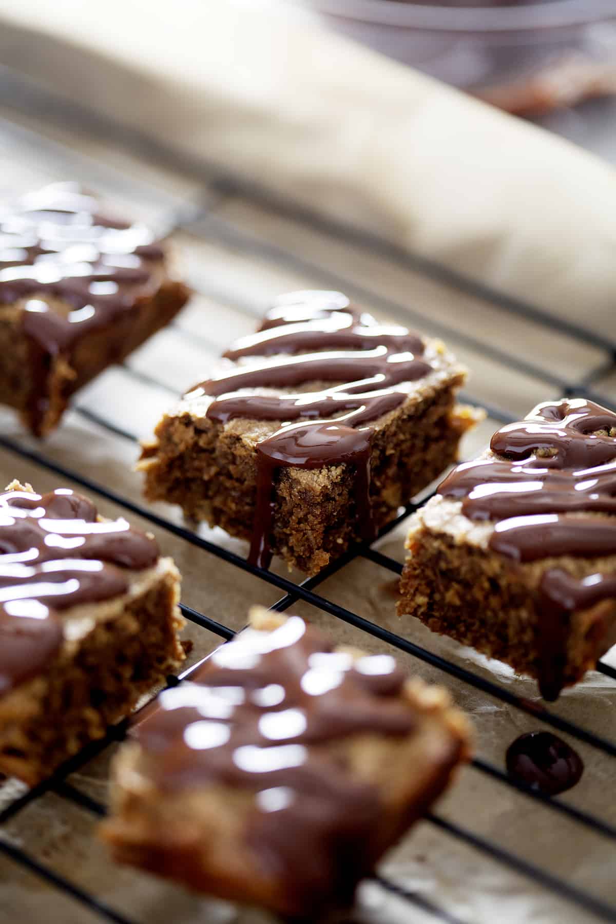 nut free protein bars on cooling rack