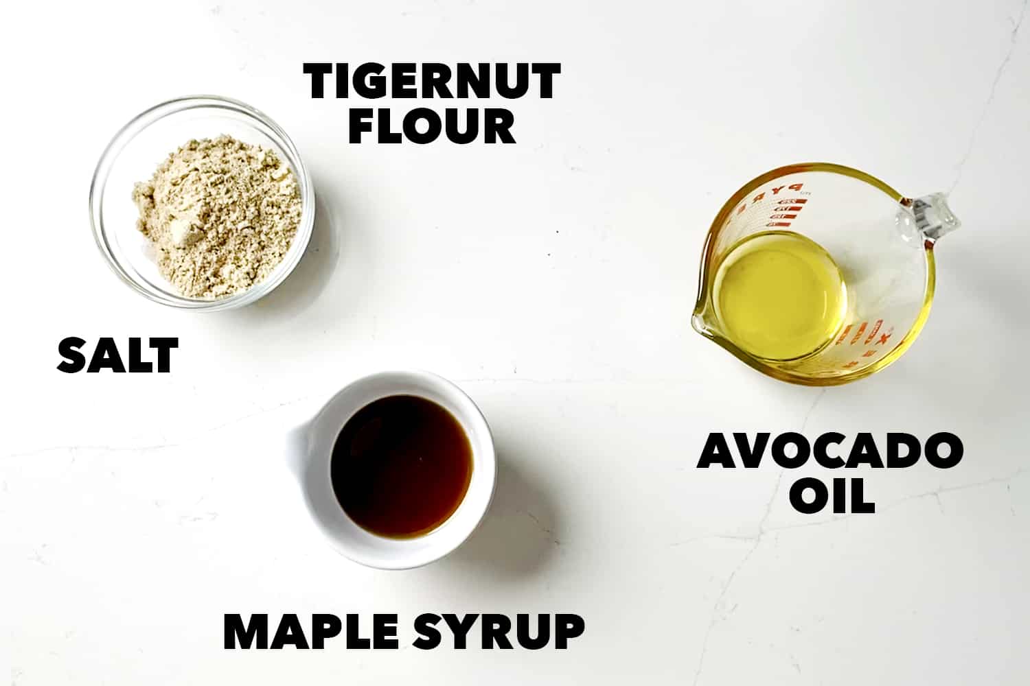 three ingredients to make tigernut butter