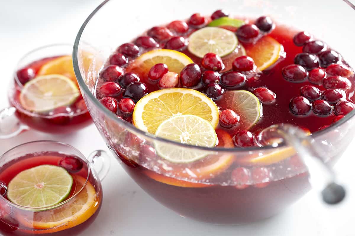 Non Alcoholic Christmas Punch - Peter's Food Adventures