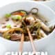 bowl of chicken feet soup