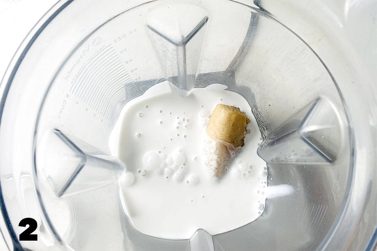 ingredients in blender